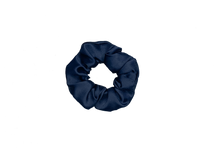 Load image into Gallery viewer, Midnight Blue Satin Scrunchie