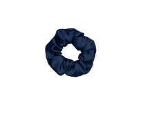 Load image into Gallery viewer, Midnight Blue Satin Scrunchie
